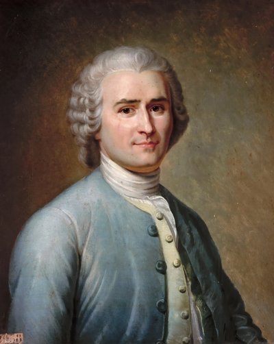 Portrait of Jean-Jacques Rousseau by Jean Edouard Lacretelle
