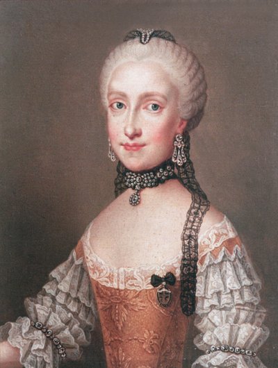Infanta Maria Ludovica, daughter of Charles III of Spain and wife of Leopold II (1747-92) Holy Roman Emperor and grand-duke of Tuscany by Jean Étienne Liotard