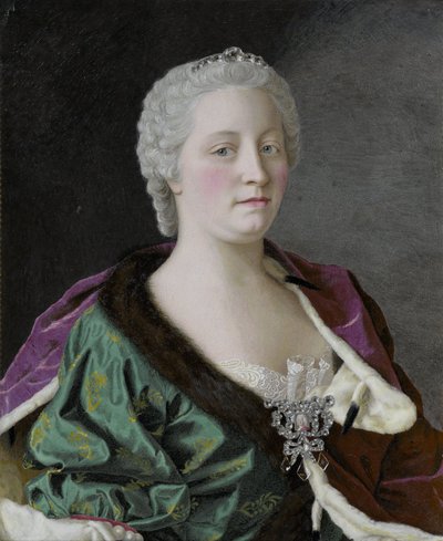 Portrait of Maria Theresa, Archduchess of Austria, Queen of Hungary and Bohemia, and Holy Roman Empress by Jean Étienne Liotard