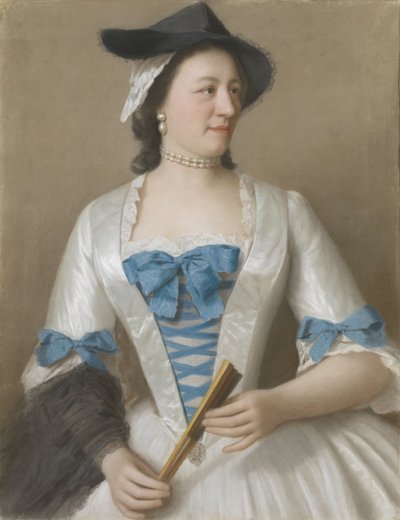 Portrait of Jeanne-Elisabeth Sellon, Lady Tyrell, Wife of Sir Charles Tyrell, 7th Baronet of Thornton (Buckinghamshire) by Jean Étienne Liotard