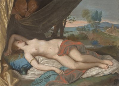 Sleeping Nymph Spied upon by Satyrs by Jean Étienne Liotard