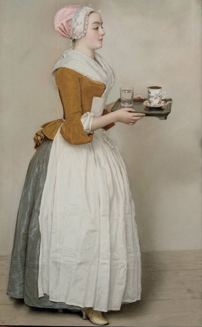 The Chocolate Girl (La Belle Chocolatière de Vienne) by Jean Étienne Liotard