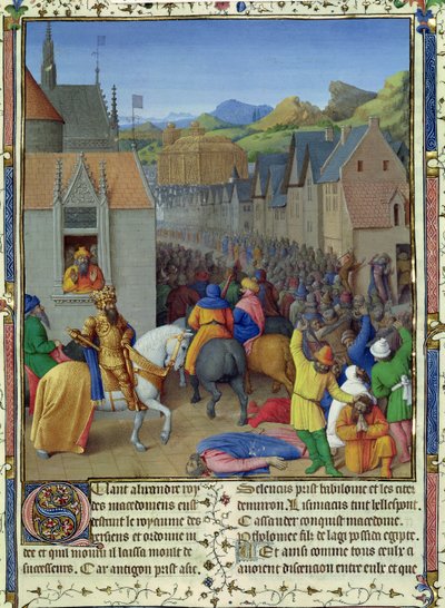Entry of Ptolemy Soter into Jerusalem by Jean Fouquet