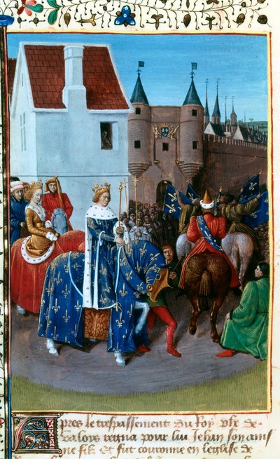 Entry of John II to Paris, 1455-1460 by Jean Fouquet