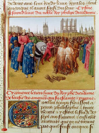 Supplication of the heretics in 1210 by Jean Fouquet