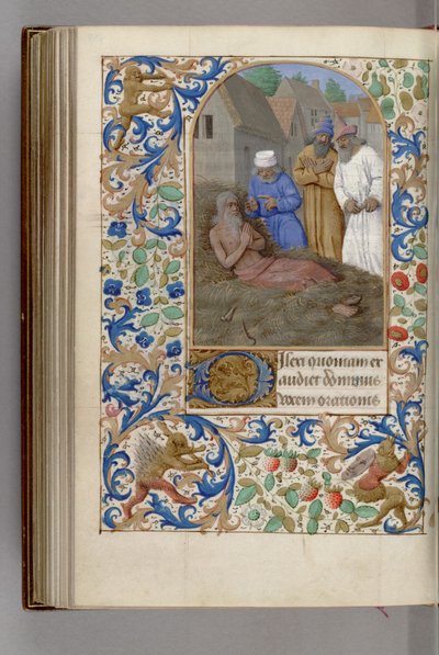 Job on the Dunghill, Book of Hours, 1450-1499 by Jean Fouquet