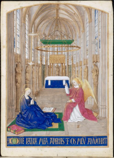 The Annunciation by Jean Fouquet