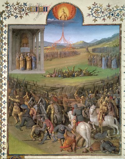Battle of the Hebrews Against the Canaanites and the Chastisement of Korah and the Rebels, Illustration from 