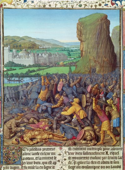 Victory of the Israelites over the Philistines, Illustration from 
