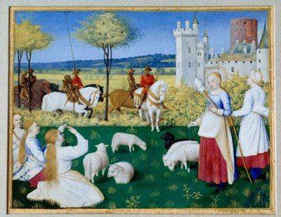 Saint Margarita of Antioch and Olibrius by Jean Fouquet