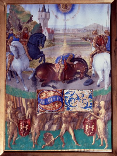 Saint Paul on the Way to Damascus. Miniature from 