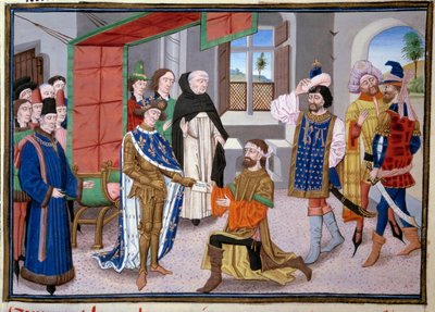 Seventh Crusade: King of France Saint Louis in Nicosia by Jean Fouquet