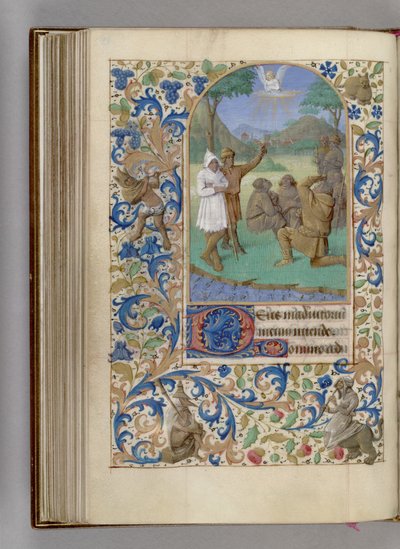 The Annunciation to the Shepherds, Book of Hours by Jean Fouquet