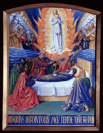 The Hours of the Virgin: the Death of the Virgin, miniature in 