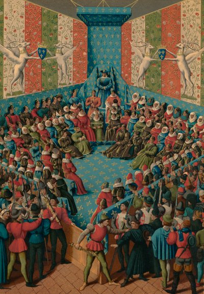 Verdict on John II of Alencon, 15th century by Jean Fouquet