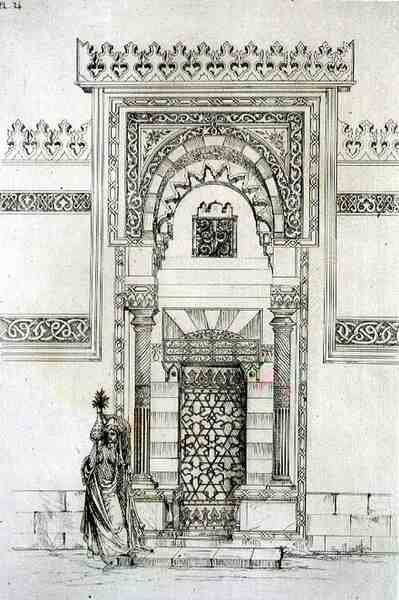 Entrance to the Dervish Convent, in Cairo, from 