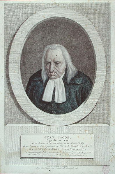 Jean Jacob, aged 120 by Jean Francois (after) Garneray