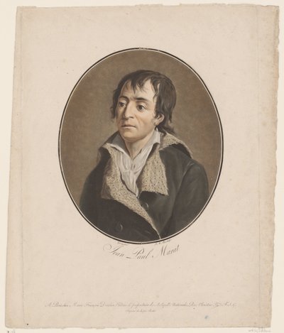 Portrait of Jean Paul Marat by Jean Francois (after) Garnerey