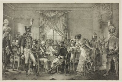 Napoleon at the Palace of the Grand Duke in Florence, plate thirteen from 