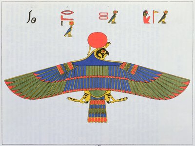The god Horus represented in the form of a sparrowhawk, 1823 by Jean Francois Champollion