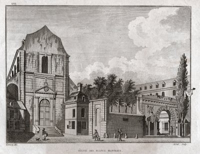 Church of Blancs Coats, Paris by Jean Francois Garneray
