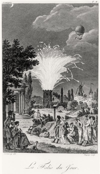 Firework Display at the Jardin de Tivoli by Jean Francois Garneray
