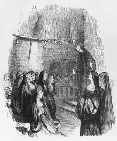 Abelard Preaching at Paraclete, Illustration from 