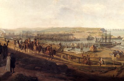 Emperor Napoleon I Visited the Boulogne Camp in July 1804 (detail) by Jean Francois Hue