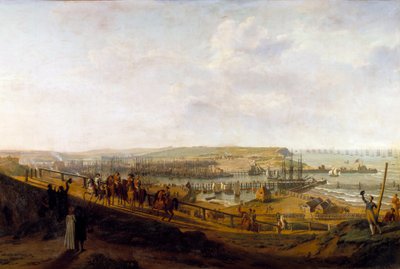 Emperor Napoleon I Visits the Boulogne Camp in July 1804 by Jean Francois Hue