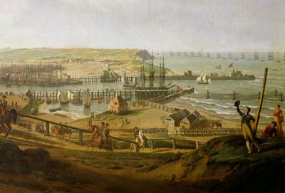 Napoleon Visiting the Camp at Boulogne in July 1804 (detail) by Jean Francois Hue