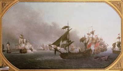Naval Combat off the Isle of Grenada, 6th July 1779 by Jean Francois Hue