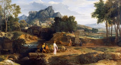Landscape with Figures by Jean Francois I Millet