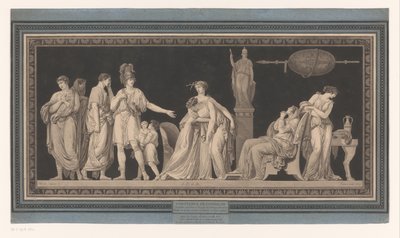 Coriolanus Comforts His Wife and Mother (Constance de Coriolan) by Jean Francois Janinet