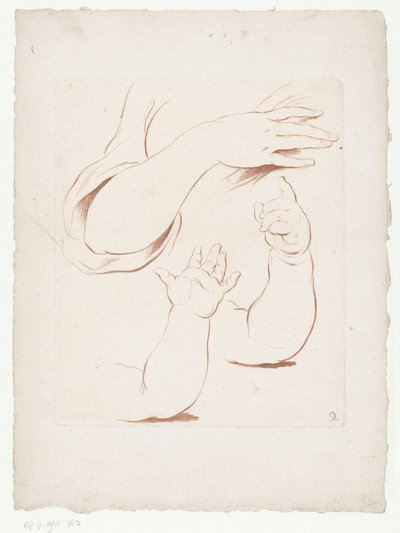 Three Arms in Different Positions (Compositions with Parts of the Human Body) by Jean Francois Janinet
