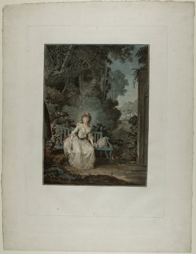 Madame Dugazon in the Opera “Nina, or The Woman Maddened by Love” by Jean Francois Janinet