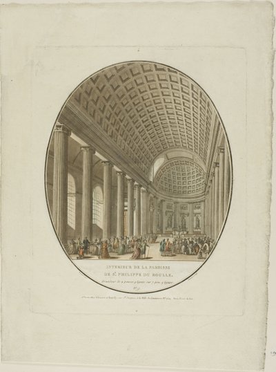 Saint Philippe du Roule, Paris by Jean Francois Janinet