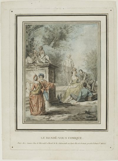 The Comic Rendezvous by Jean Francois Janinet