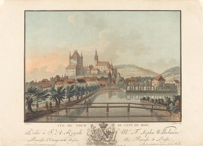 View of Thun from the South by Jean Francois Janinet