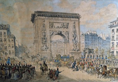 Entry of Pius VII by Jean Francois Leleu
