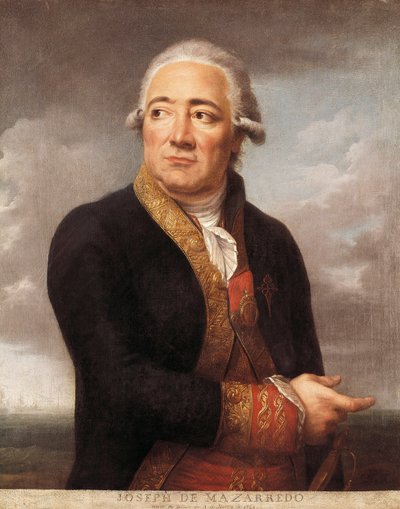 Portrait of Spanish Admiral Jose de Mazarredo Salazar by Jean Francois Marie Bellier