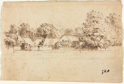 Cottages by Jean Francois Millet