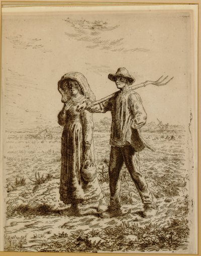 Going to Work by Jean Francois Millet