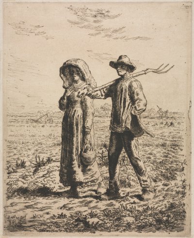 Going to Work by Jean Francois Millet