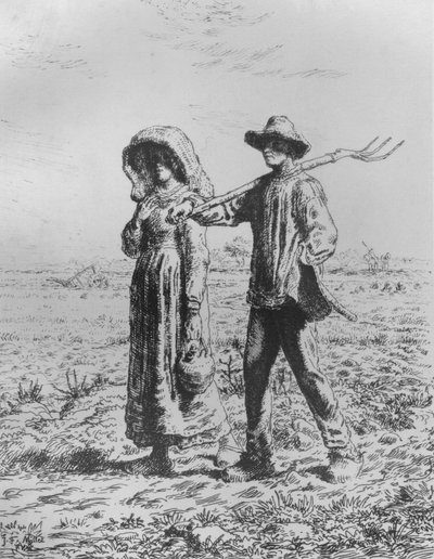 The Departure for Work, 1863 by Jean Francois Millet