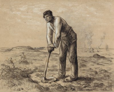 Man with a Hoe by Jean Francois Millet