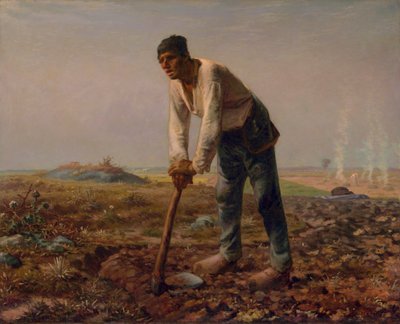 Man with a Hoe by Jean Francois Millet