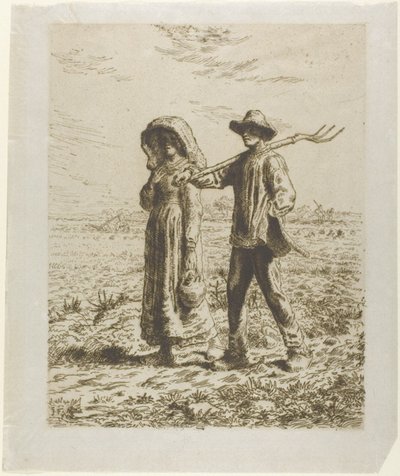 Peasants Going to Work by Jean Francois Millet