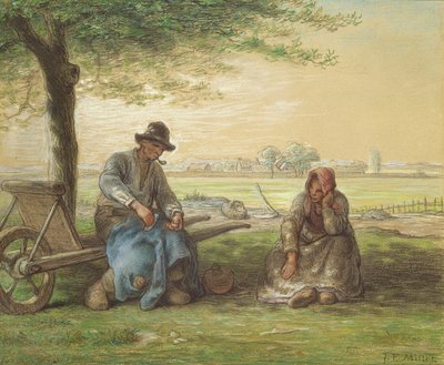 Peasants Resting by Jean Francois Millet