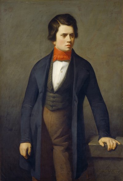 Portrait of Leconte de Lisle by Jean Francois Millet