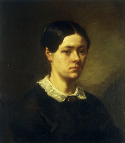 Portrait of Madame J.F. Millet by Jean Francois Millet